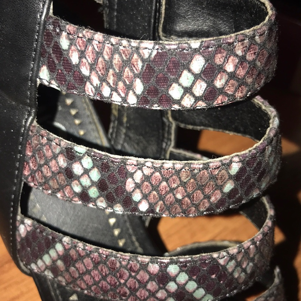 Multi Python Cage Chunky Heels (Perfect Condition) - image 4